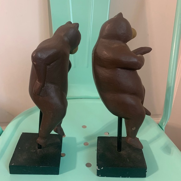 Vintage Set of 4 Dancing Bears - Picture 9 of 14